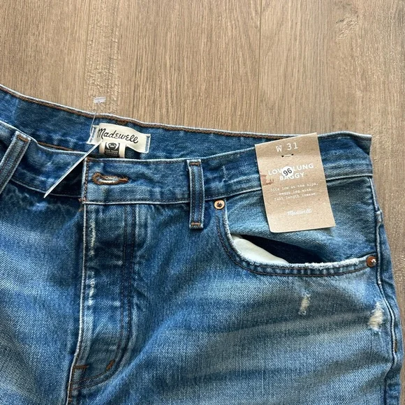 NWT Madewell Low Slung Baggy W 31 Jeans brand new! - Picture 6 of 9